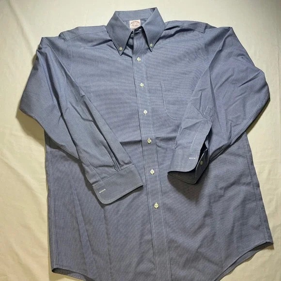 Men's Blue Button-Down Shirt - Picture 1 of 3